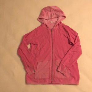 Pink zip up hoodie
